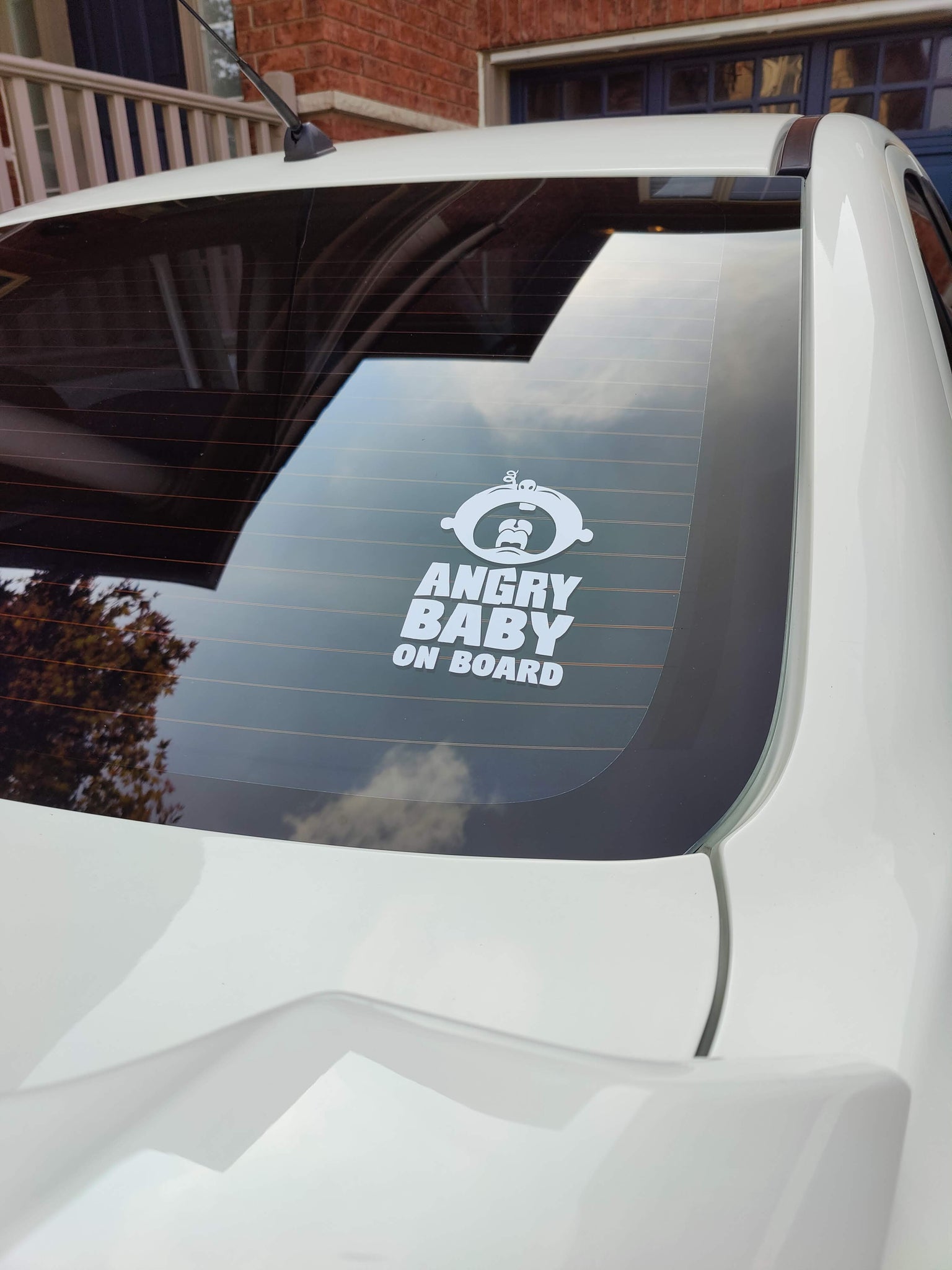 "Angry Baby on Board" Decals: For Those Feisty Little Ones!