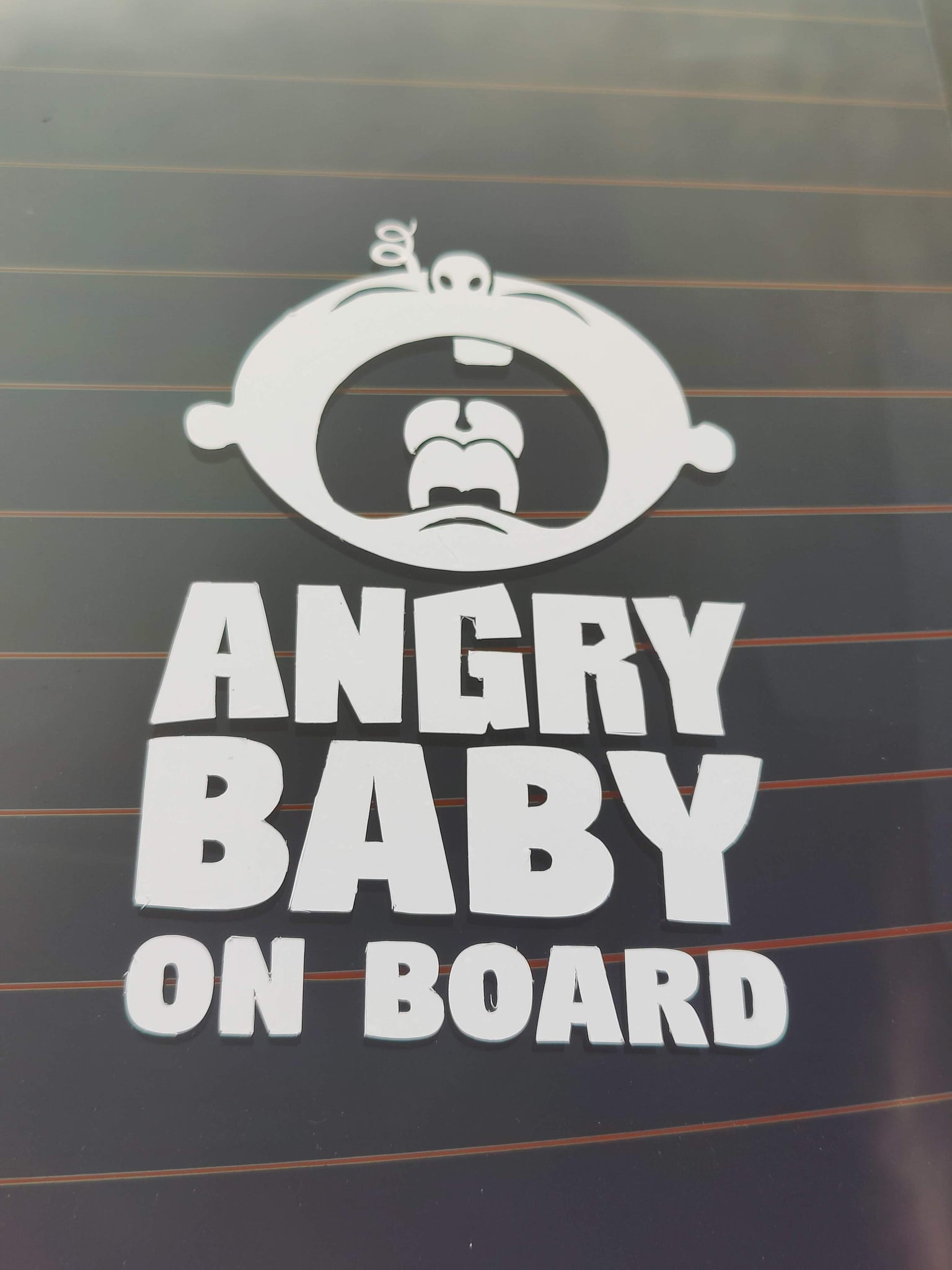 "Angry Baby on Board" Decals: For Those Feisty Little Ones!