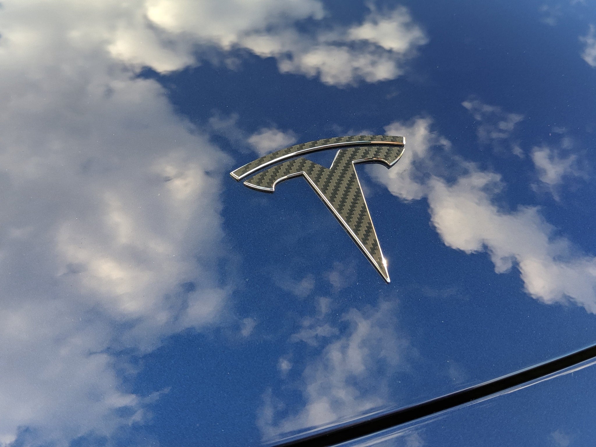2017+ Tesla Model 3 - Front Emblem Overlay