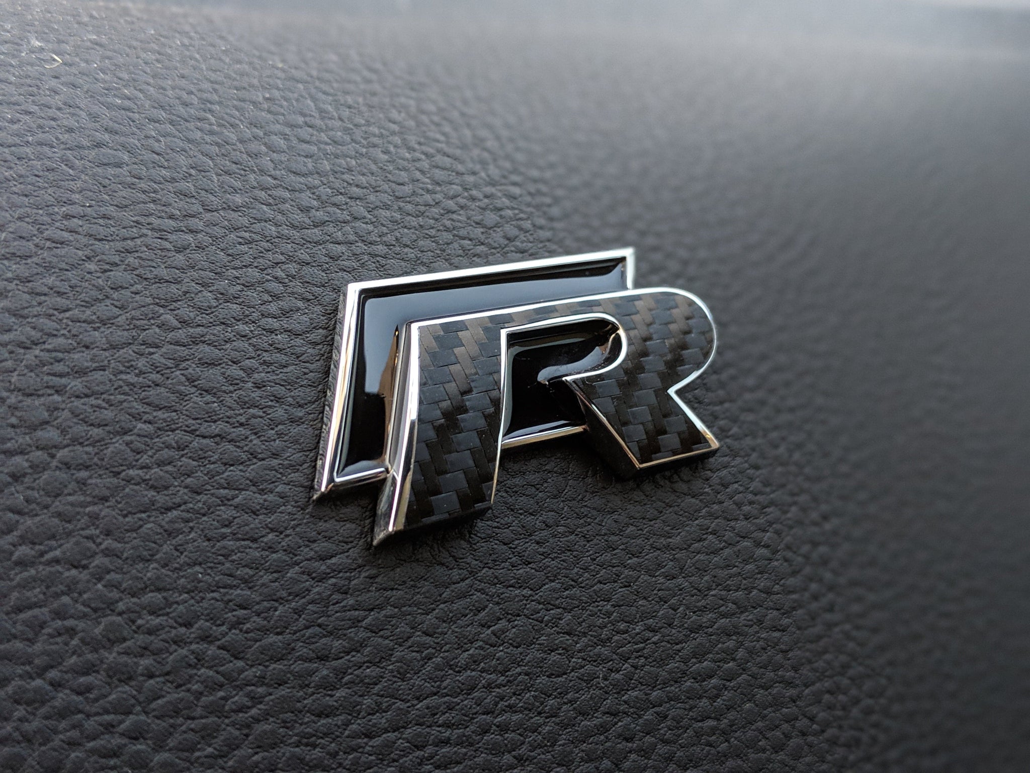 2015-2021 (7th Gen) VW Golf R - Front R Emblem Vinyl Overlay
