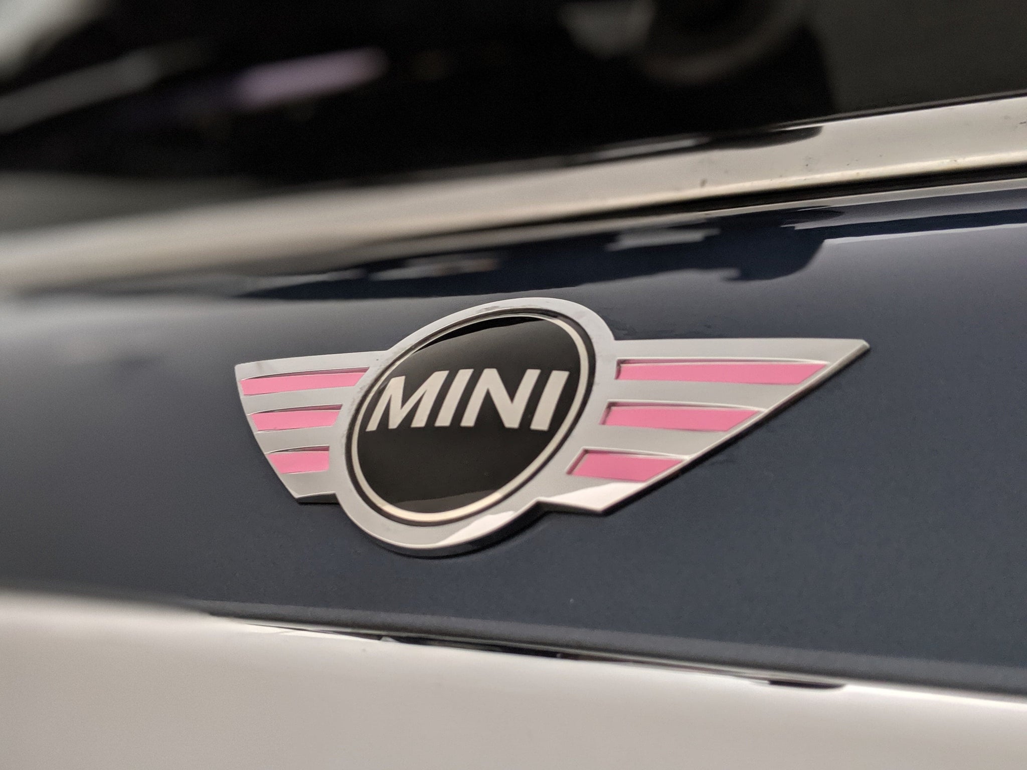 Mini Cooper (2006-2013 R56) - Wings Emblem Accent Overlay - VinylMod