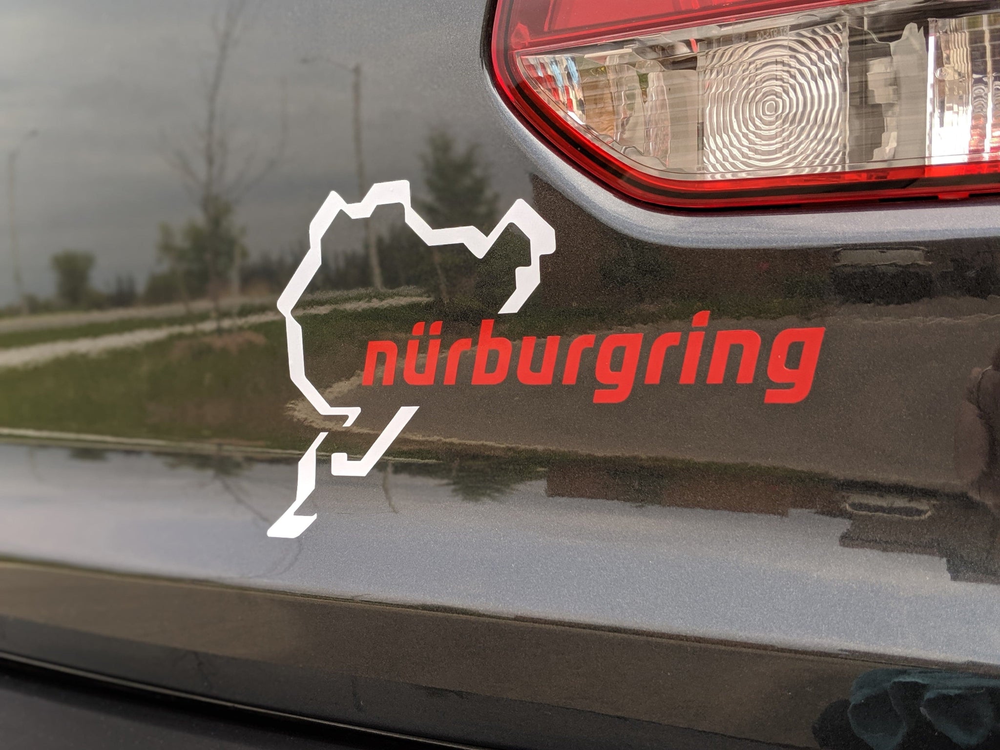 Nurburgring estilo calcomanía con pista Shiloutte