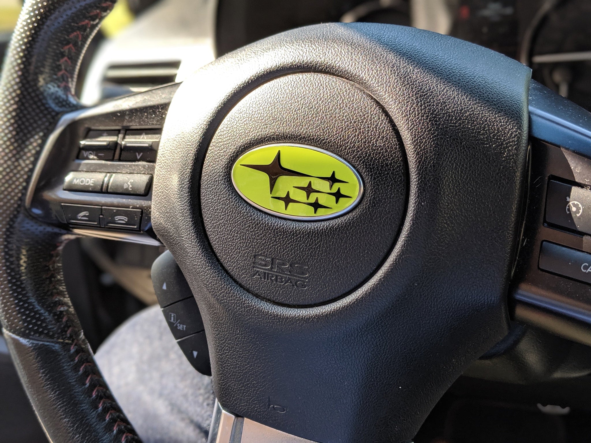 2016+ Subaru Imprezza / WRX / STI - Interior Steering Wheel VinylMod Overlays