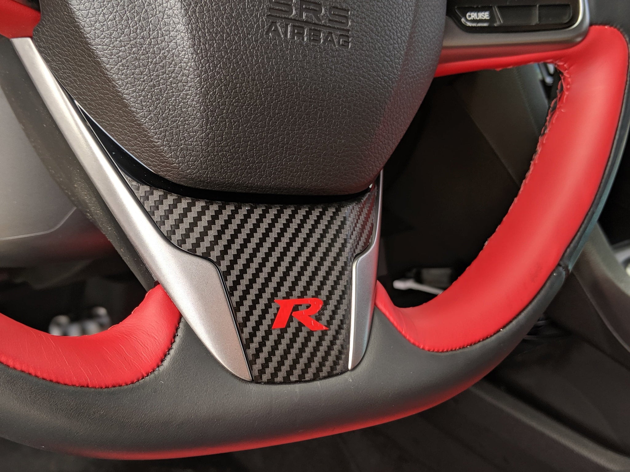 2016-2021 (10th Gen) Honda Civic - Interior Steering Wheel Bottom VinylMod Overlays