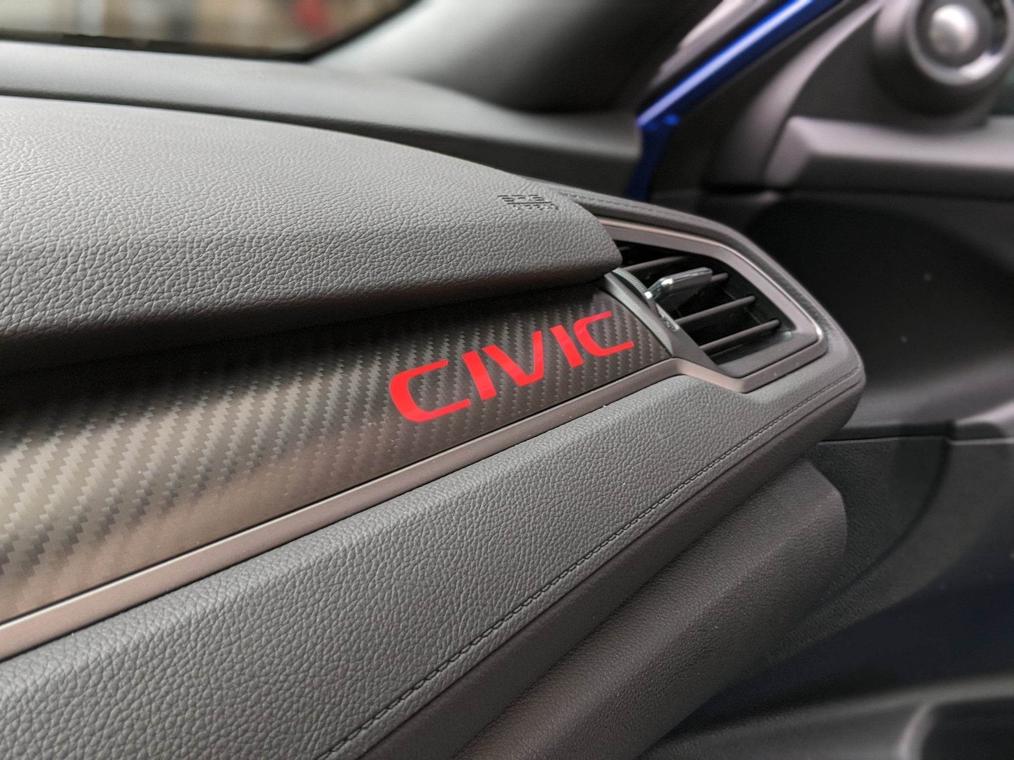 2016-2021 (10th Gen) Honda Civic - Interior Dash Decal