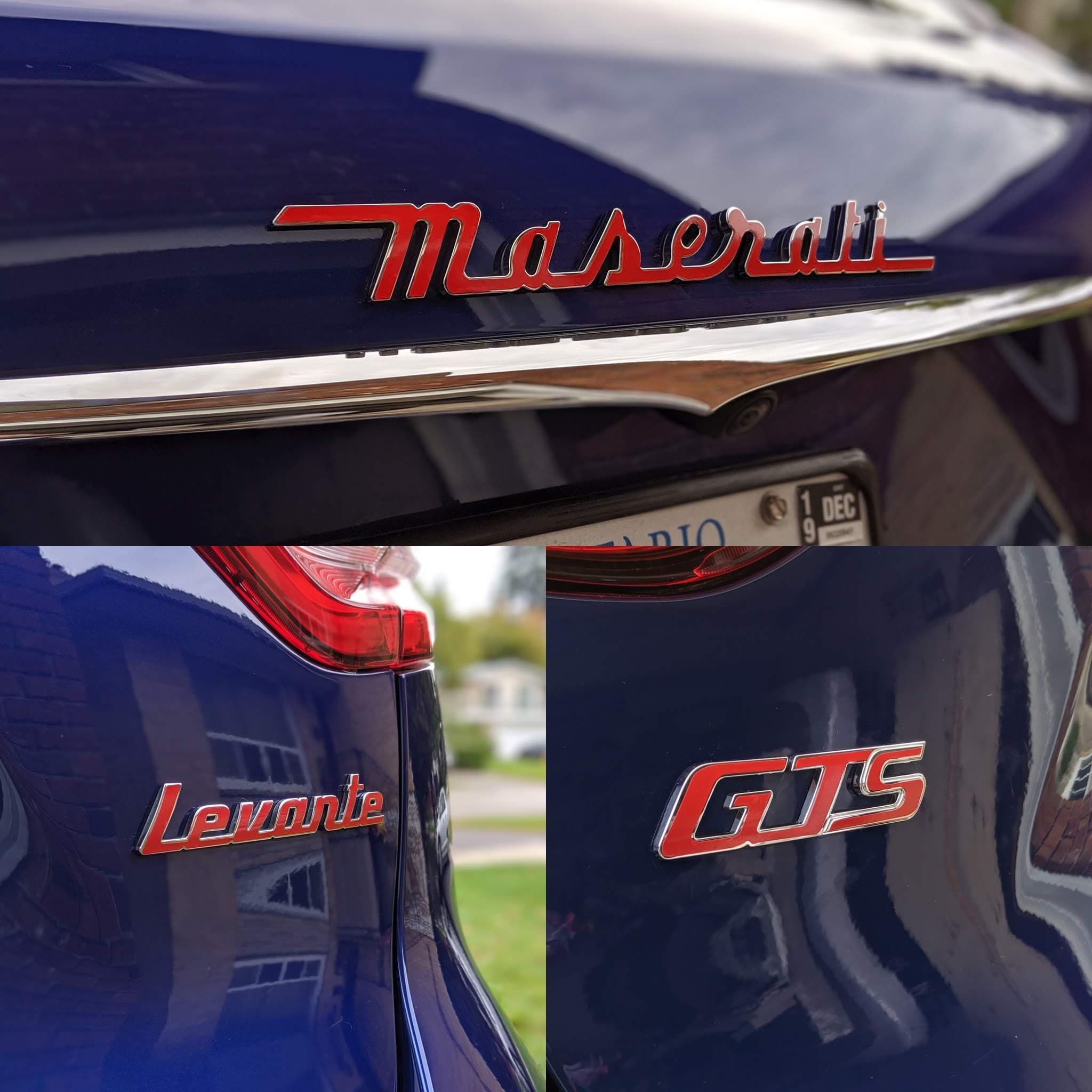 2017+ (1st Gen) Maserati Levante - Rear Maserati, Levante, and GTS Combo