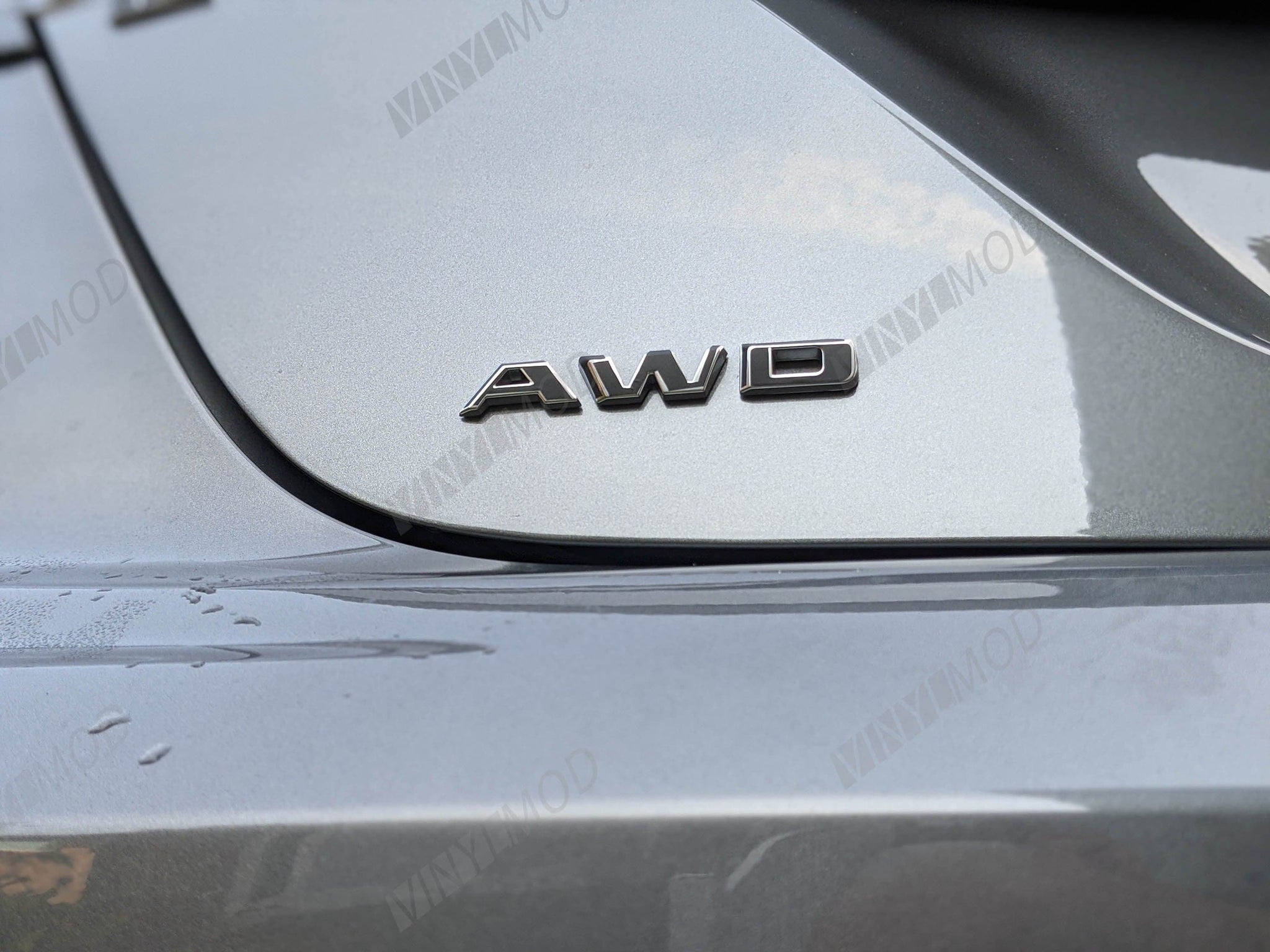 2016-2019 (3rd Gen) Cadillac CTS - Rear AWD Emblem VinylMod Overlays