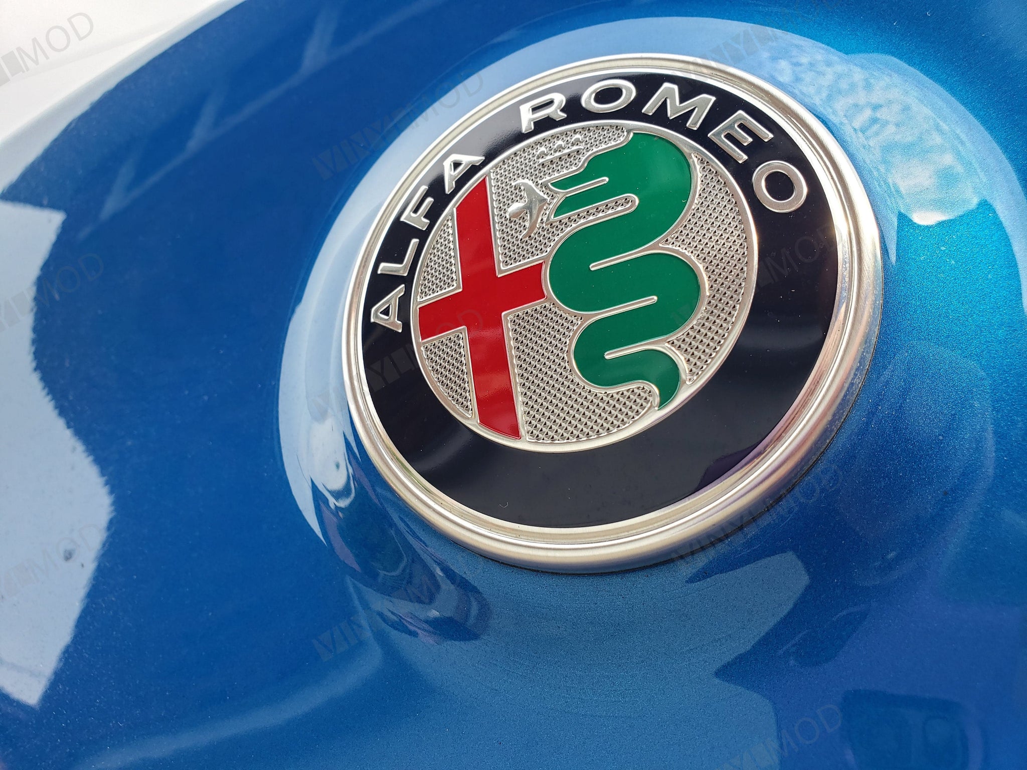2017+ (1st Gen) Alfa Romeo Stelvio - Front Emblem VinylMod Overlays