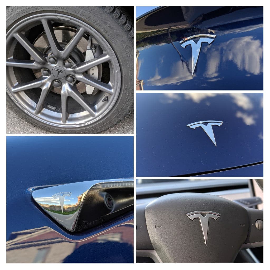 2017+ Tesla Model 3 - Combo (Steering, Side Fender, Wheel Center Caps, Front/Rear)