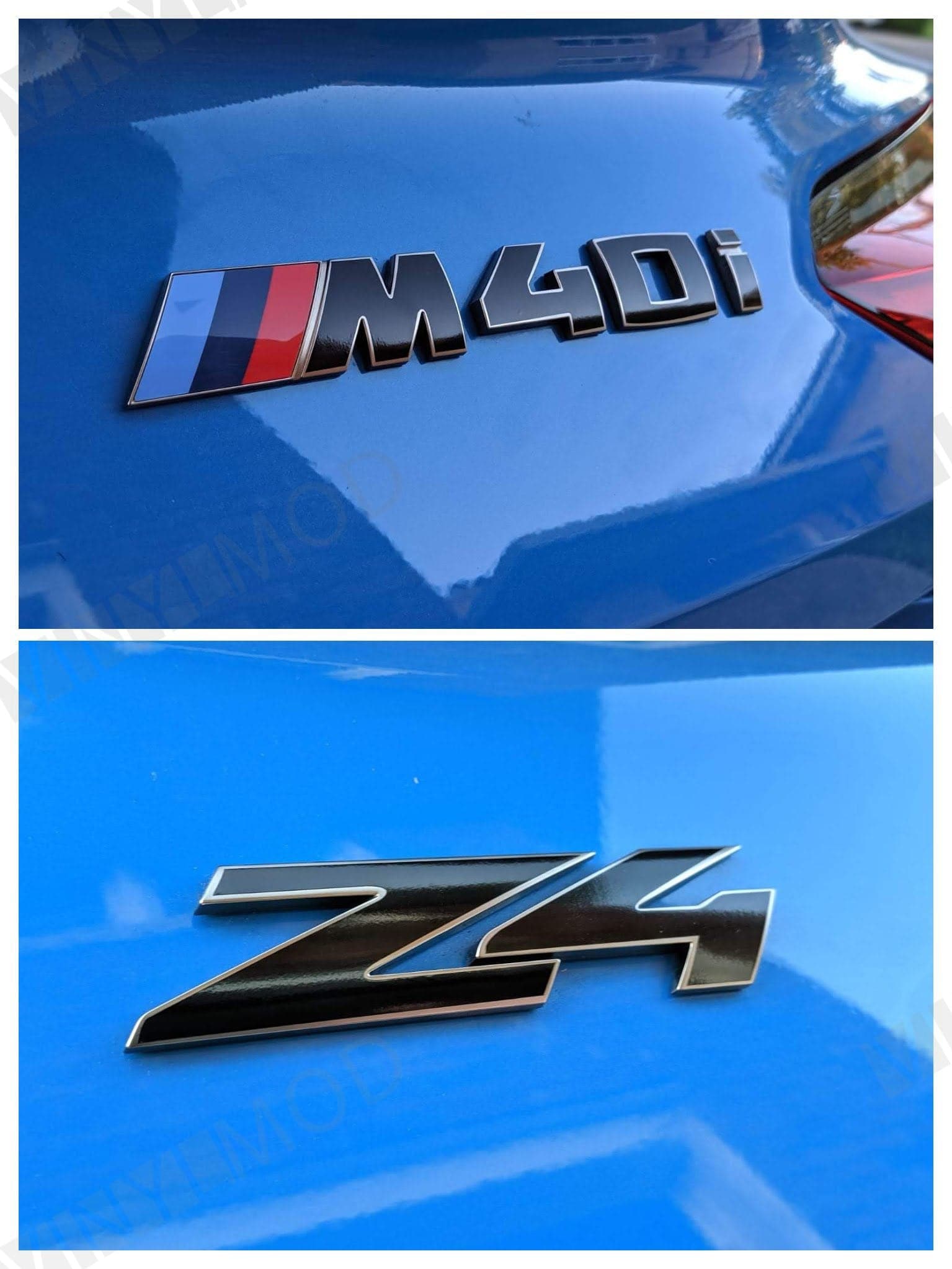 2019+ (6th Gen) BMW Z4 - Rear Z4 and M40i Emblem Vinyl Overlay Combo
