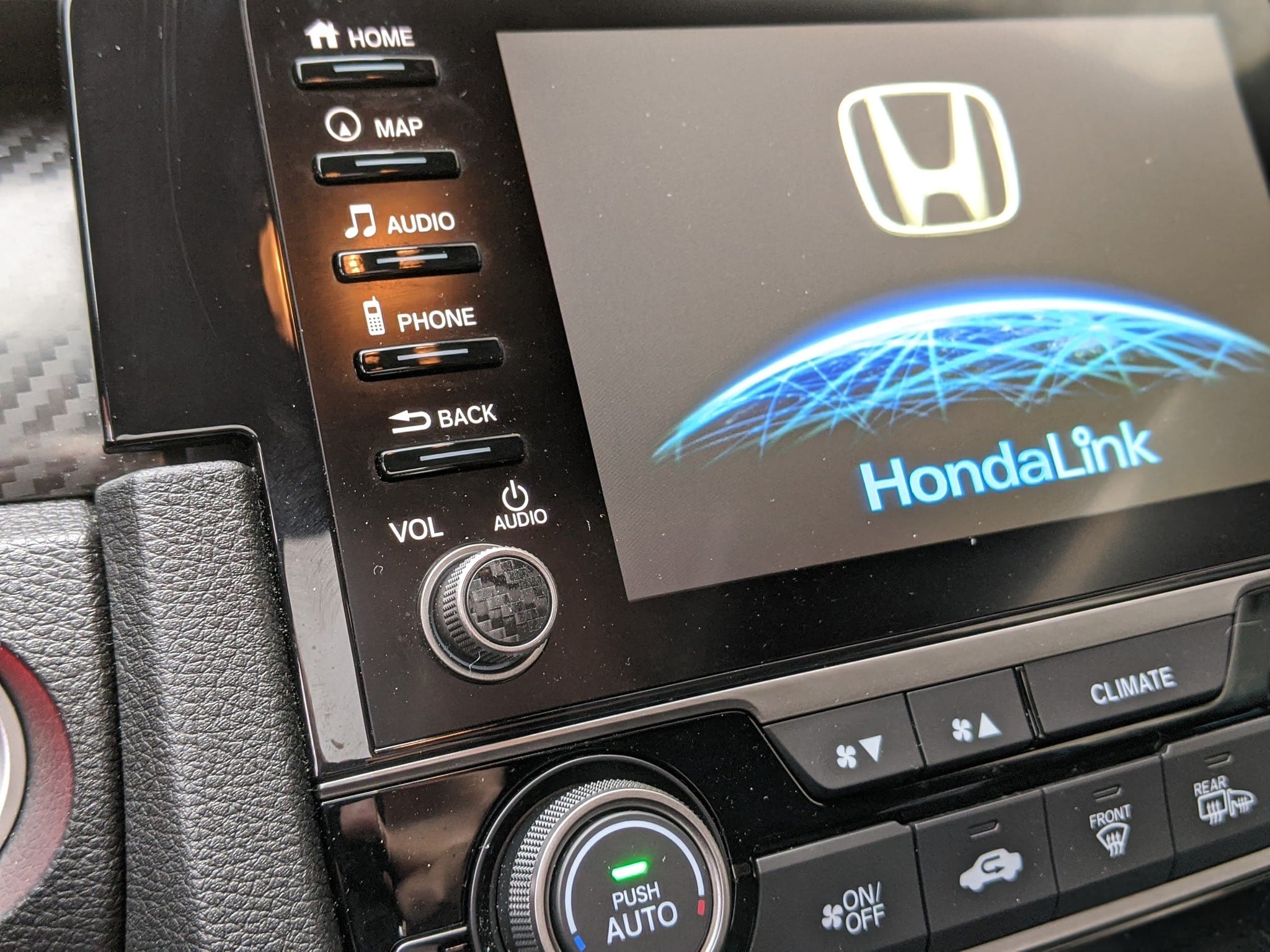 2016-2021 (10th Gen) Honda Civic Interior Volume Knob Overlay