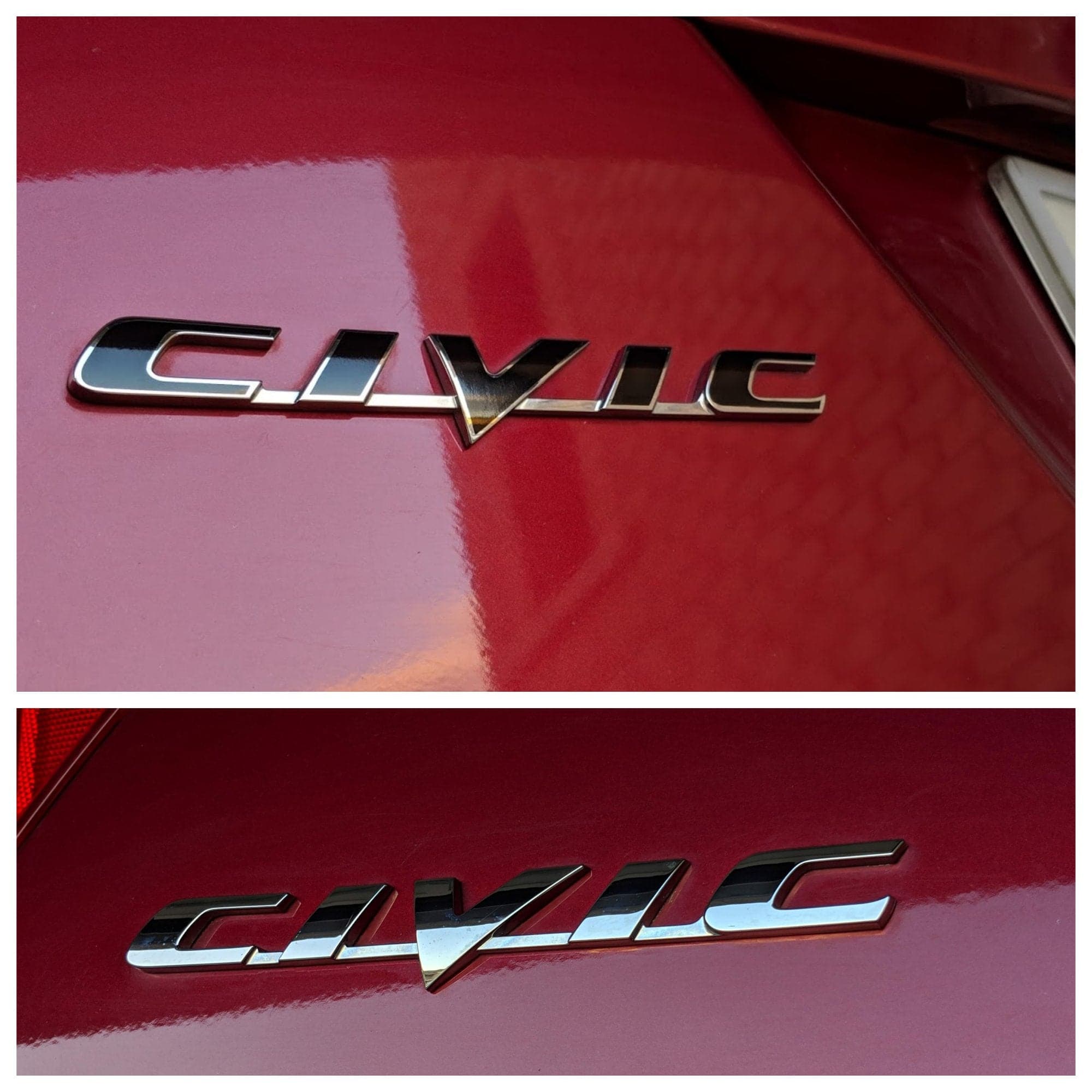 2006-2011 (8th Gen) Honda Civic - Civic Rear Emblem VinylMod Overlays - VinylMod