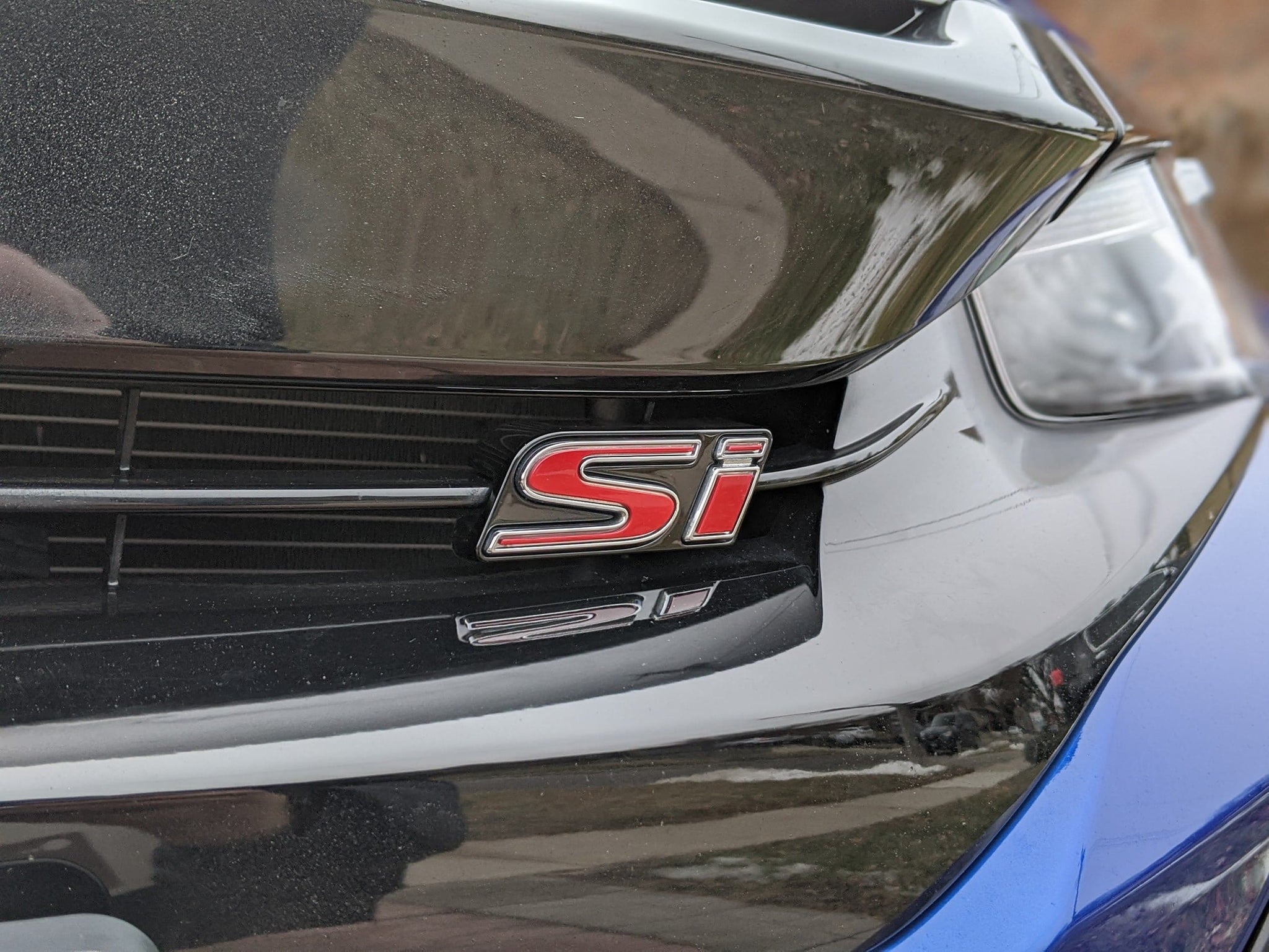 2016-2021 (10th Gen) Honda Civic - Front Si Badge Vinyl Overlay