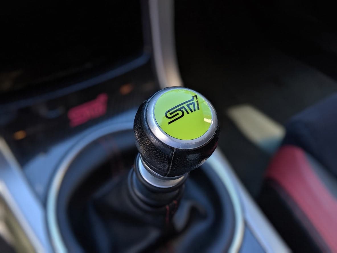 2016+ Subaru STI - Interior Standard / Manual Transmission Knob VinylMod Overlay