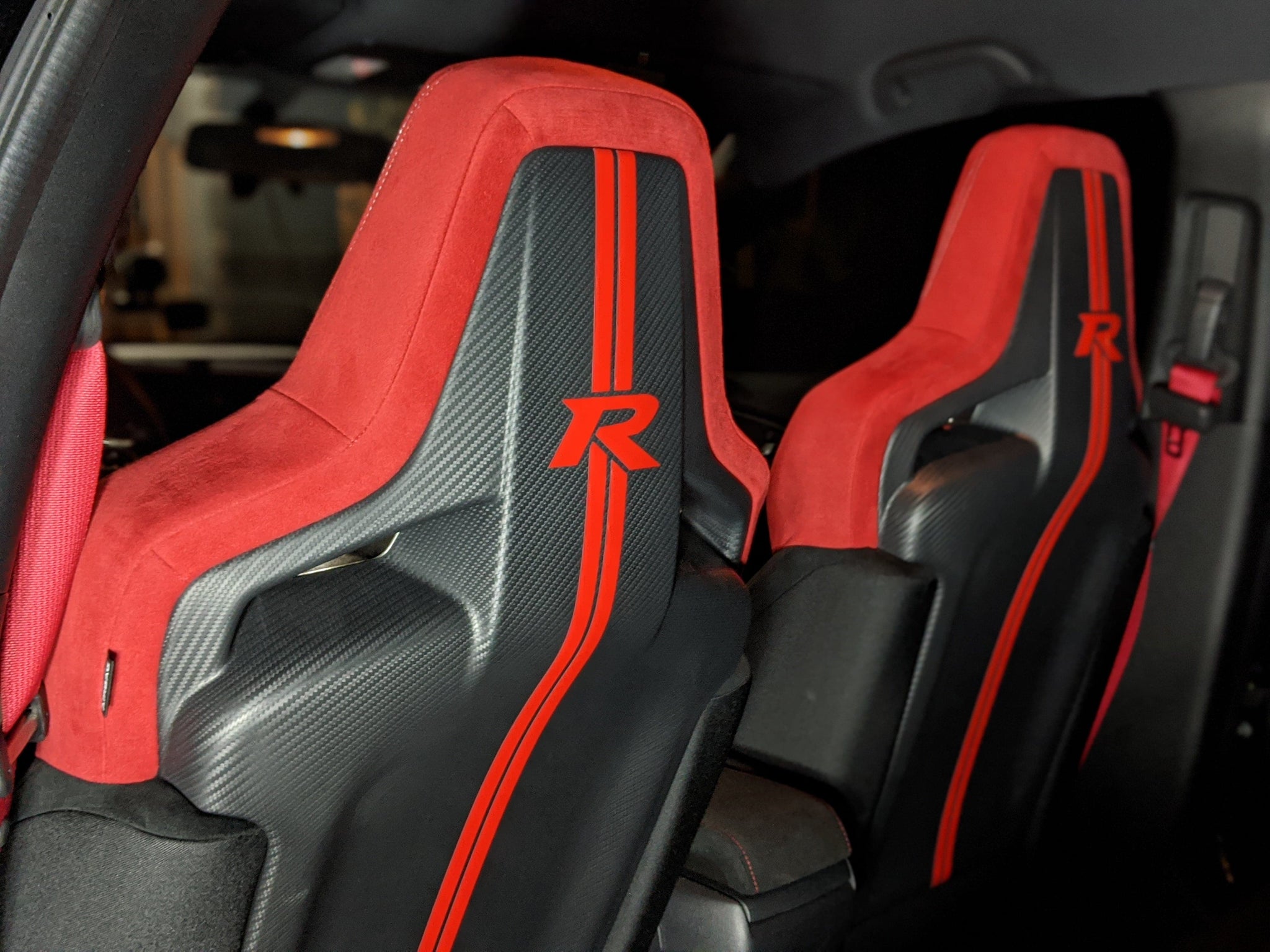 2016-2021 (10ª generación) Honda Civic tipo R-Interior asiento R raya (2 pack)