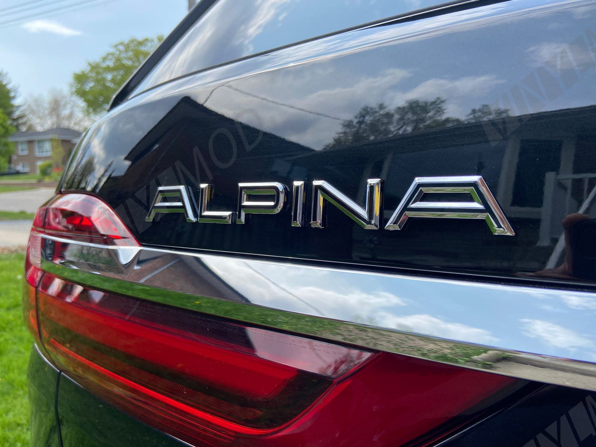 2018+ BMW XB7 - Rear Alpina Emblem VinylMod Overlays