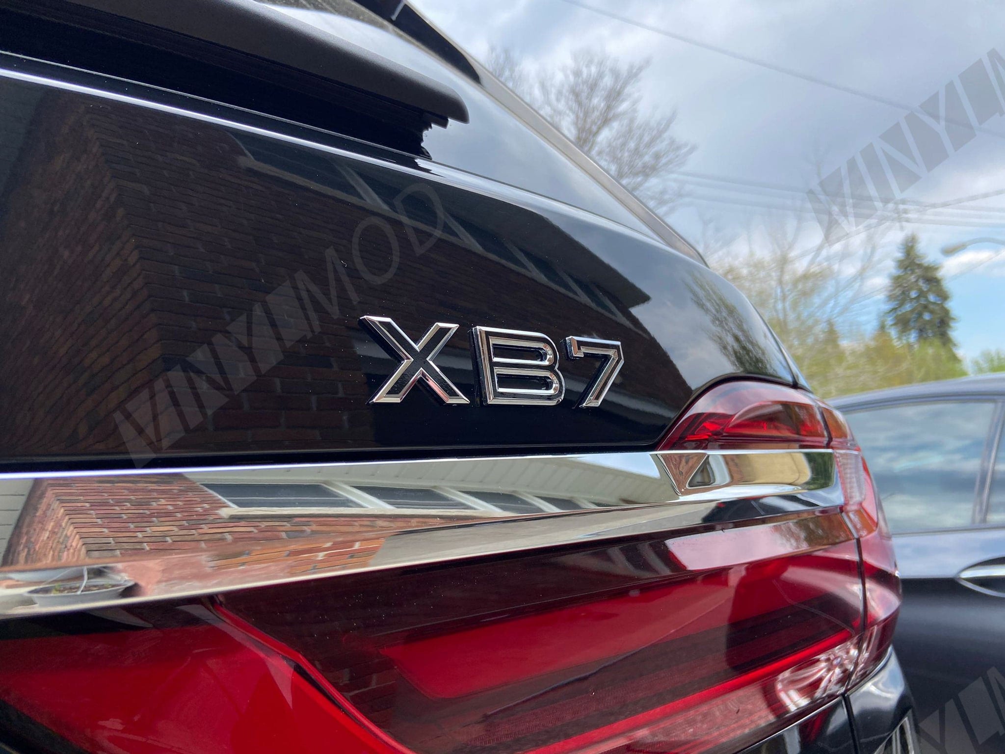 2018+ BMW XB7 - Rear XB7 Emblem VinylMod Overlays