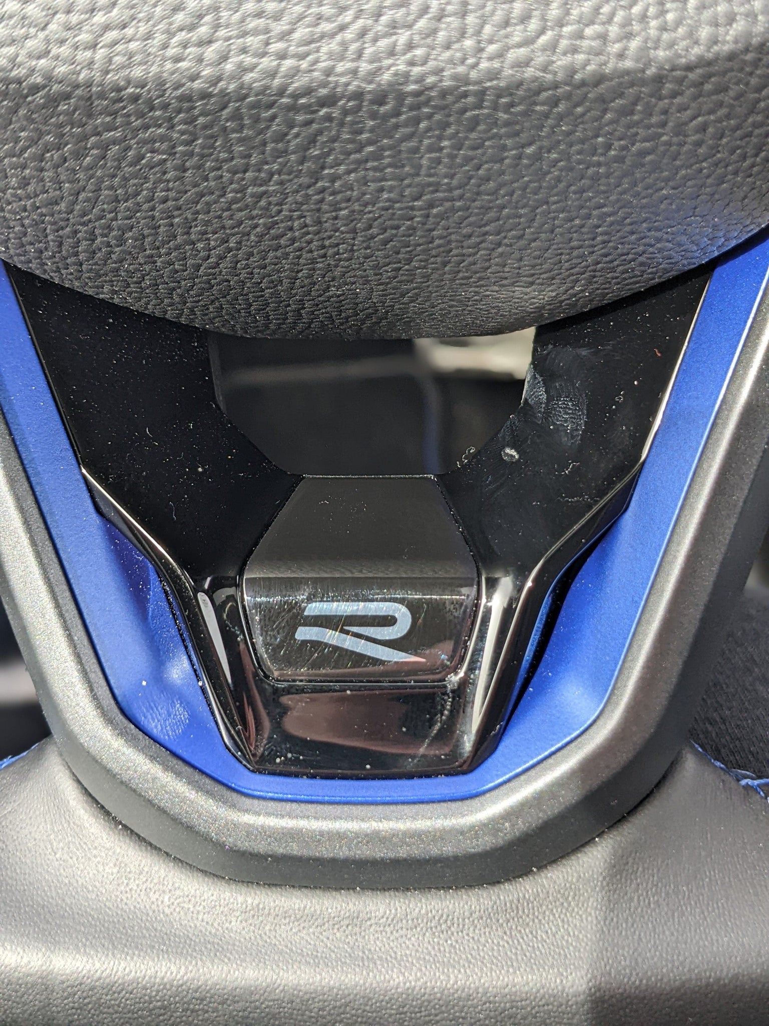 2022+ (8th Gen) VW Golf R - Interior Steering Wheel R Emblem Overlay