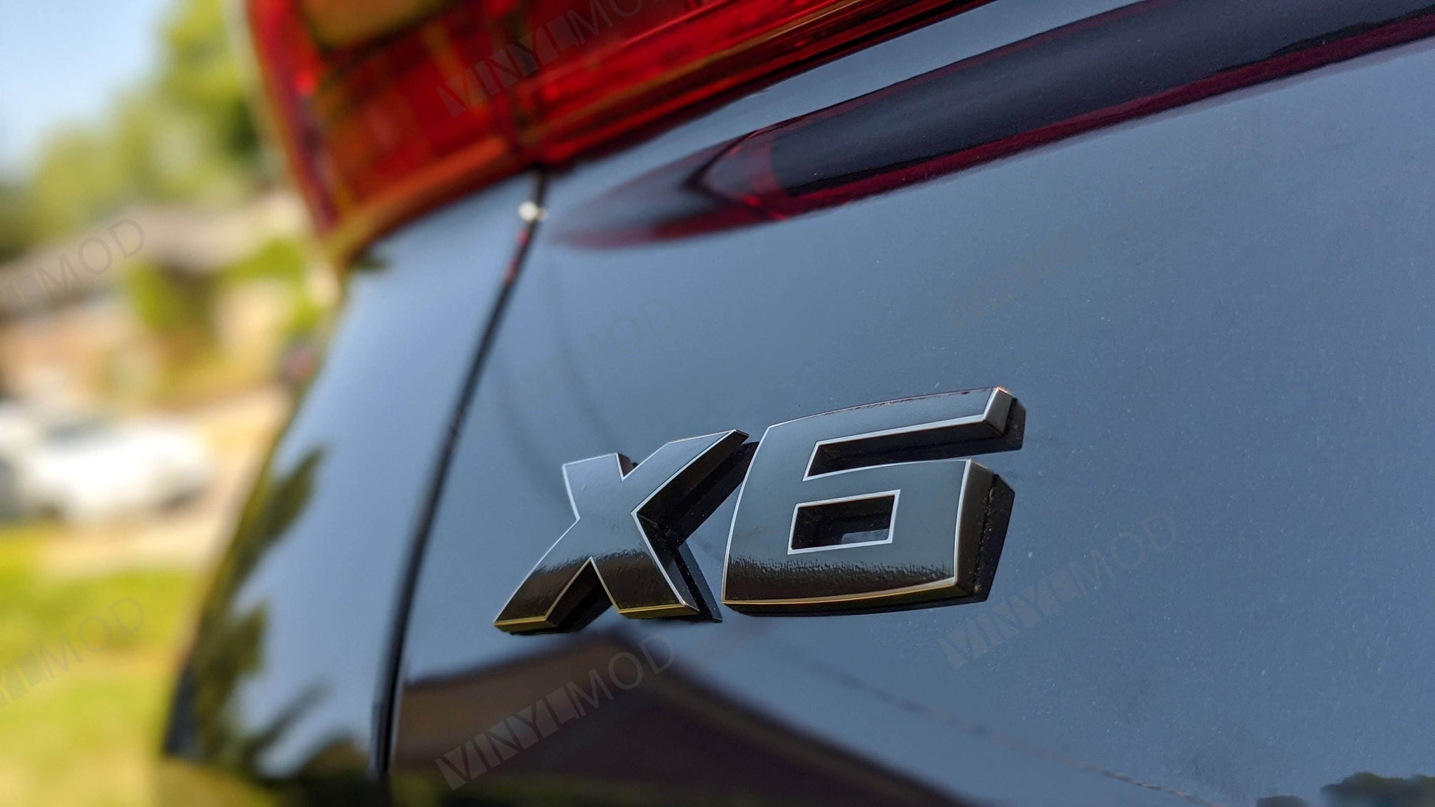 2020+ (3rd Gen) BMW X6  - Rear X6 Emblem VinylMod Overlays
