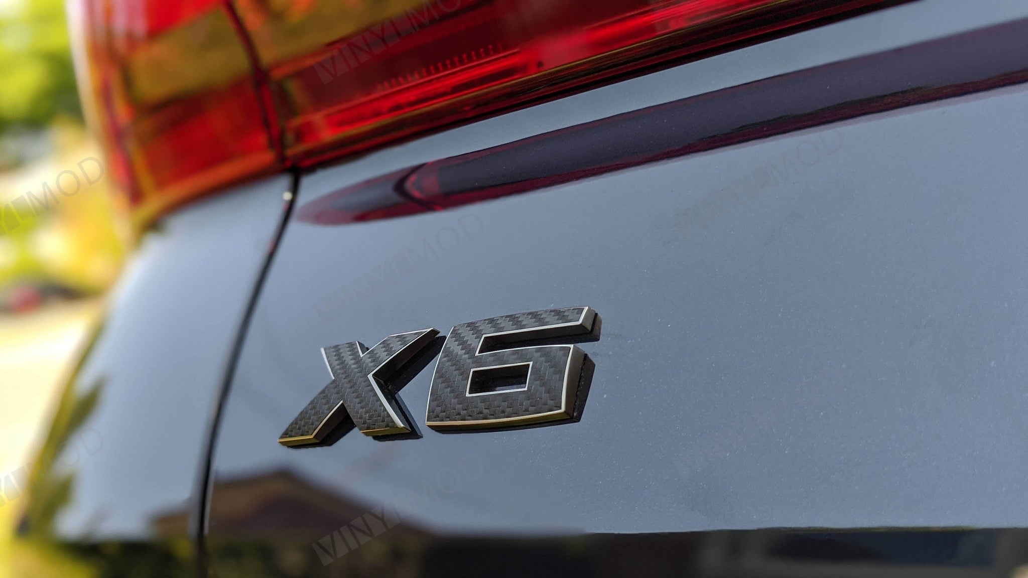 2020+ (3rd Gen) BMW X6  - Rear X6 Emblem VinylMod Overlays