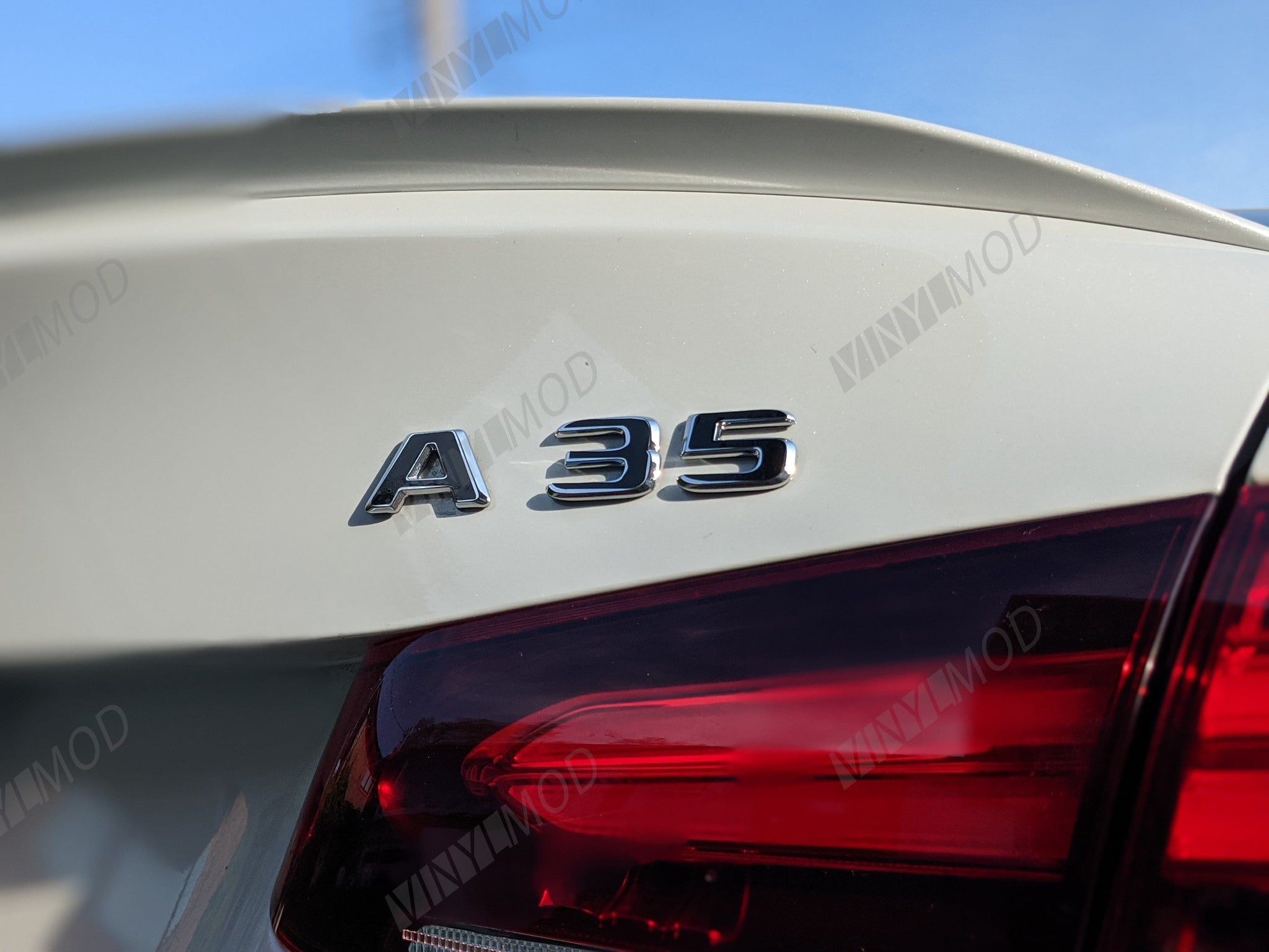 2020+ Mercedes Benz A35 - Rear A35 Emblem VinylMod Overlays