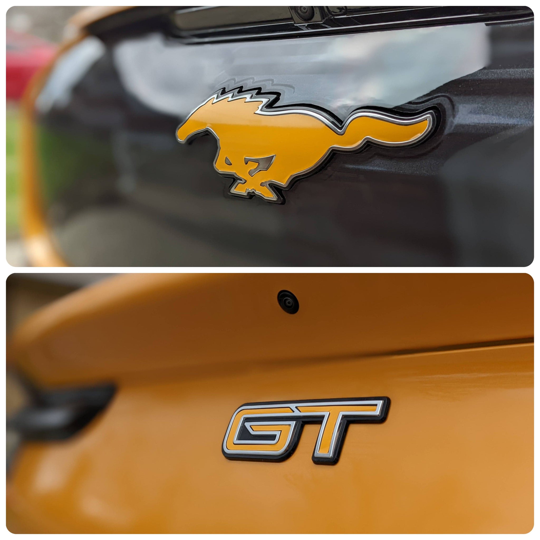 2021+ Ford Mustang Mach-E - Front Mustang and Rear GT Emblem VinylMod Overlays
