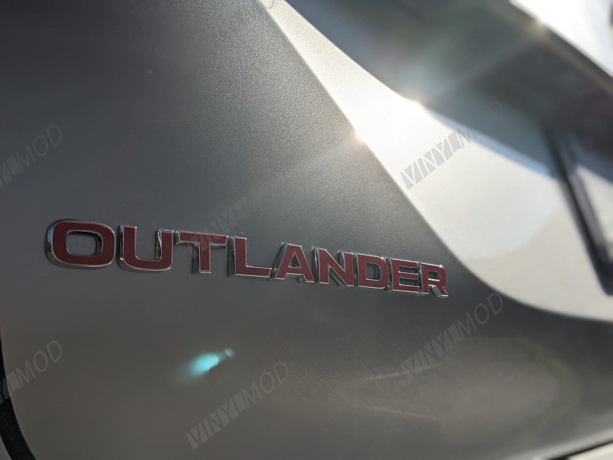 2021+ (4th Gen) Mitsubishi Outlander - Rear Outlander Emblem VinylMod Overlays
