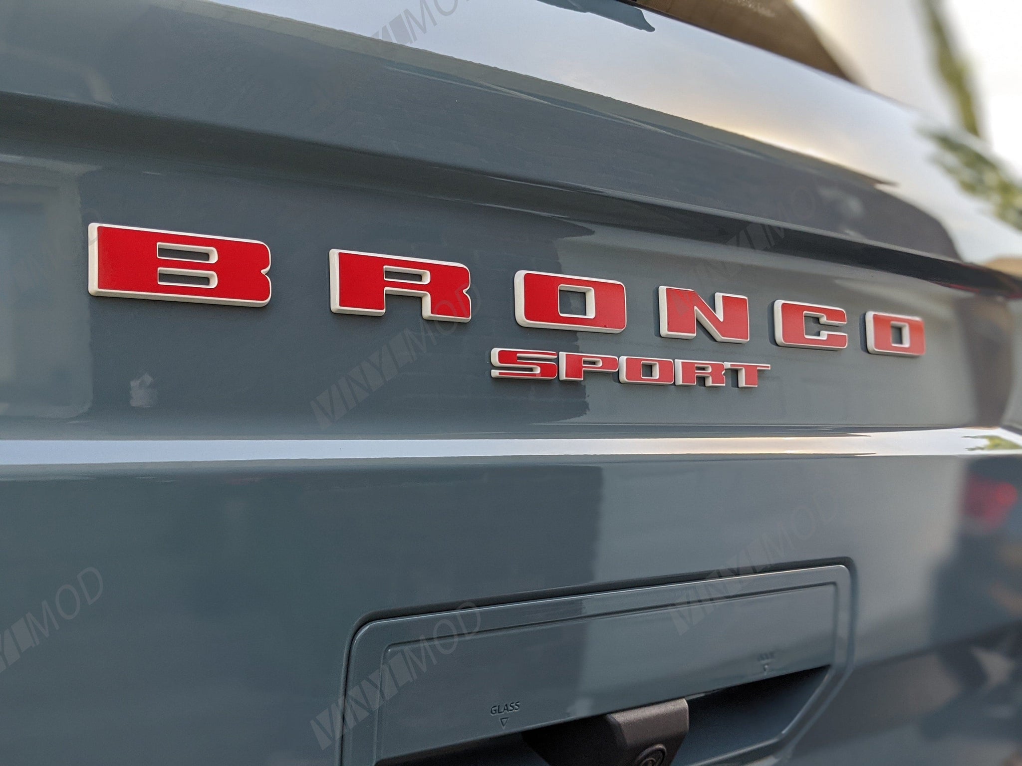 2021+ Ford Bronco Sport - Rear Bronco and Sport Emblem Combo VinylMod Overlays