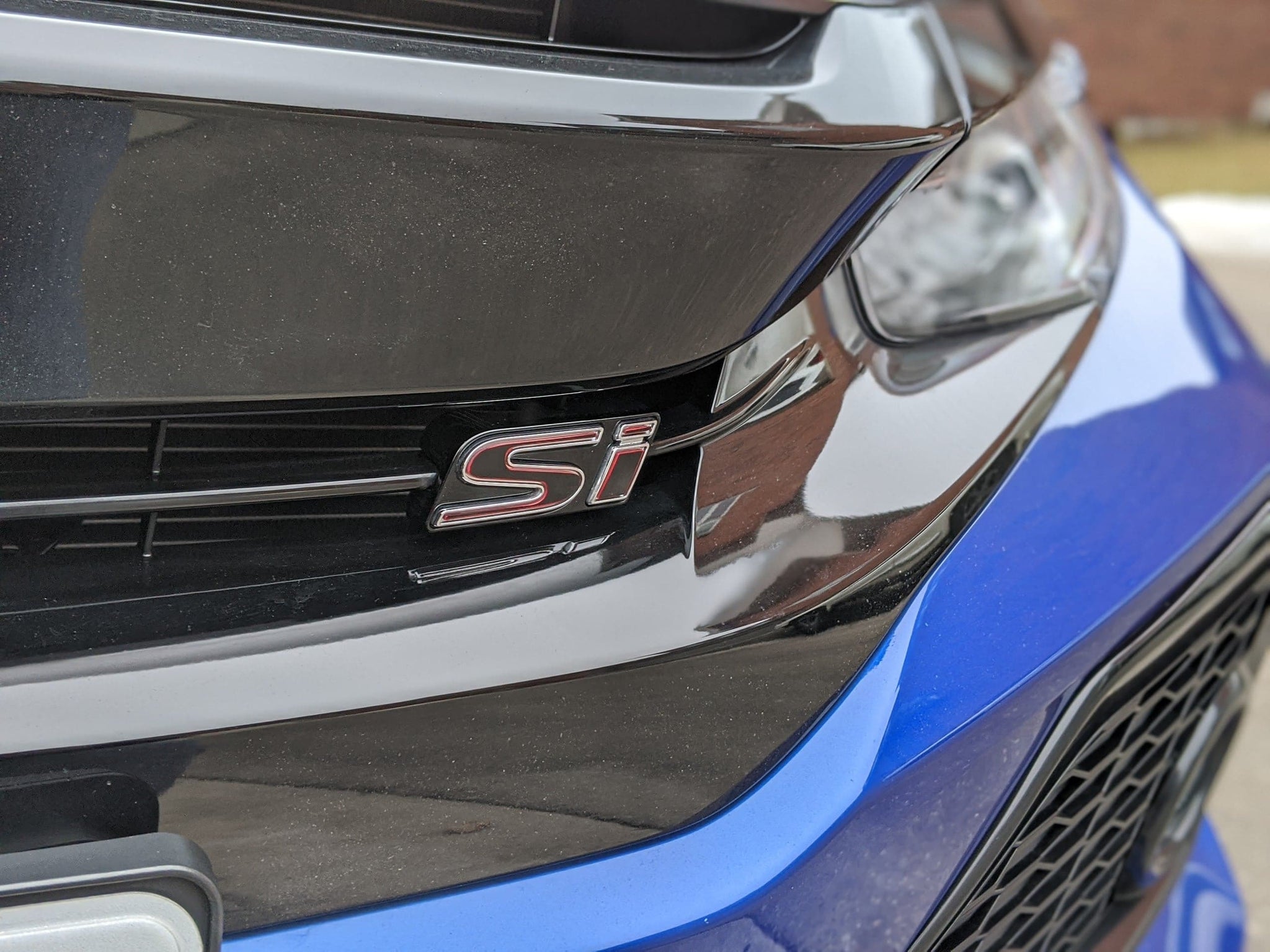 2016-2021 (10th Gen) Honda Civic - Front Si Badge Vinyl Overlay