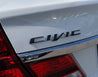 Rear Civic Emblem VinylModOverlays-Matte Black