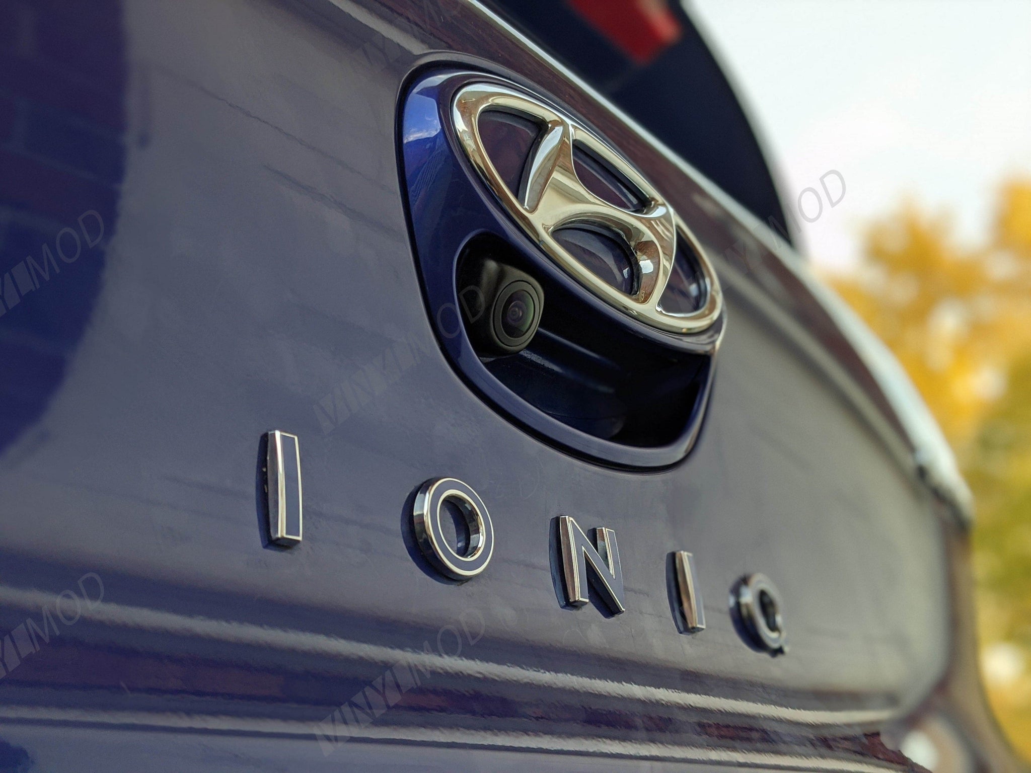2020+ (1st Gen) Hyundai Ioniq Electric - Rear Ioniq Emblem VinylMod Overlays