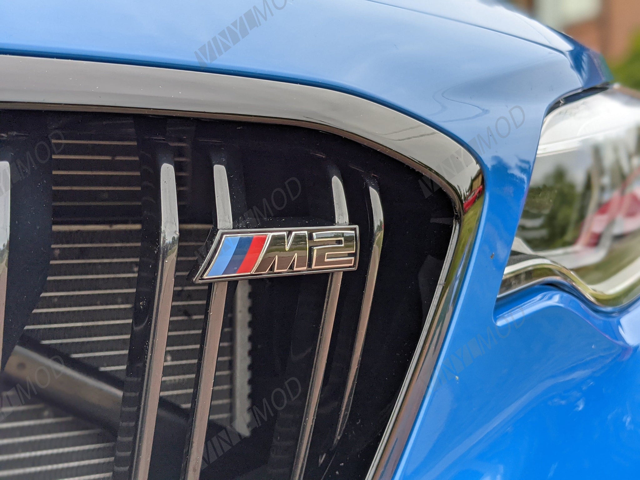 2016+ BMW M2 - Front M2 Emblem VinylMod Overlays
