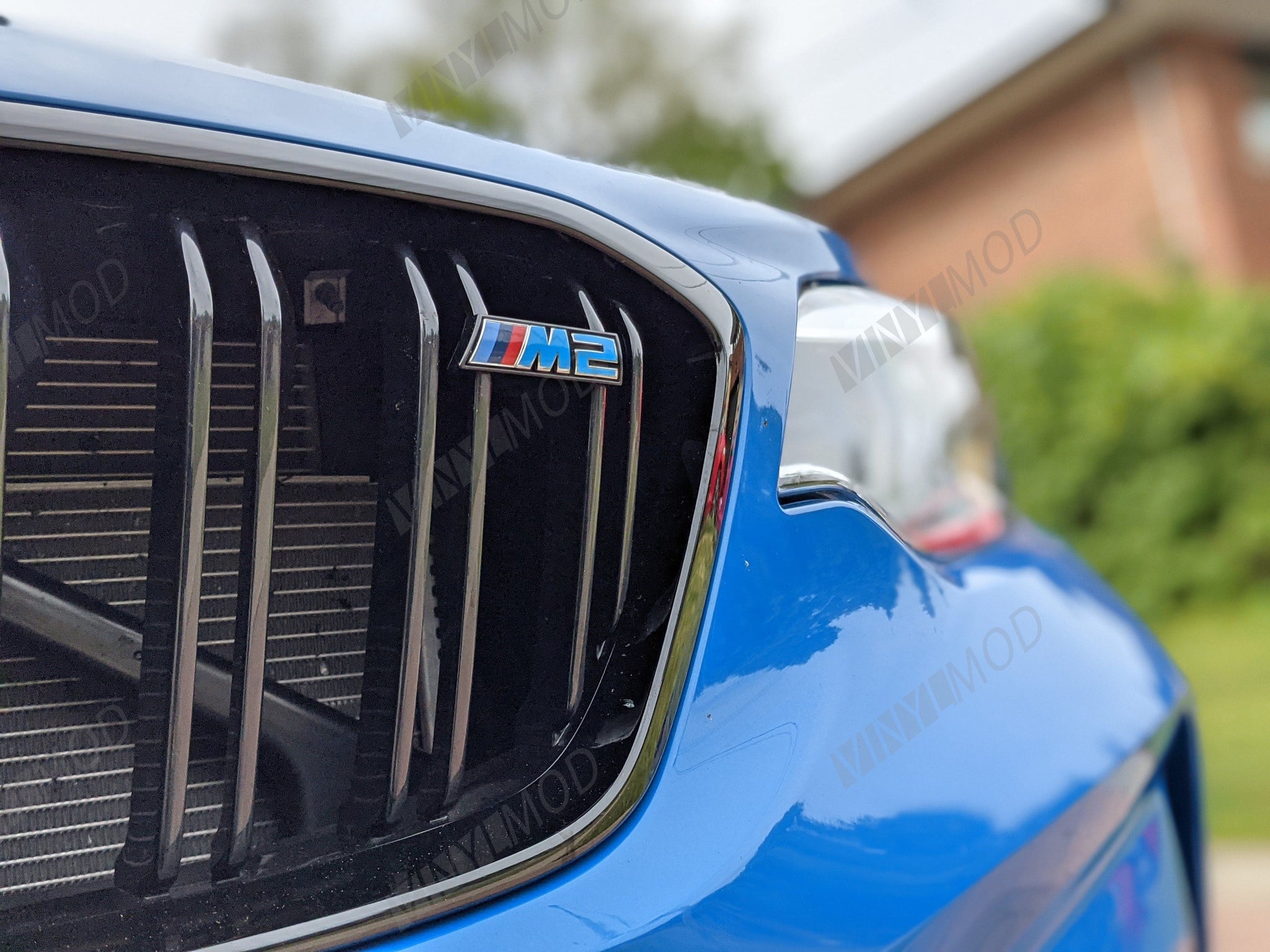 2016+ BMW M2 - Front M2 Emblem VinylMod Overlays
