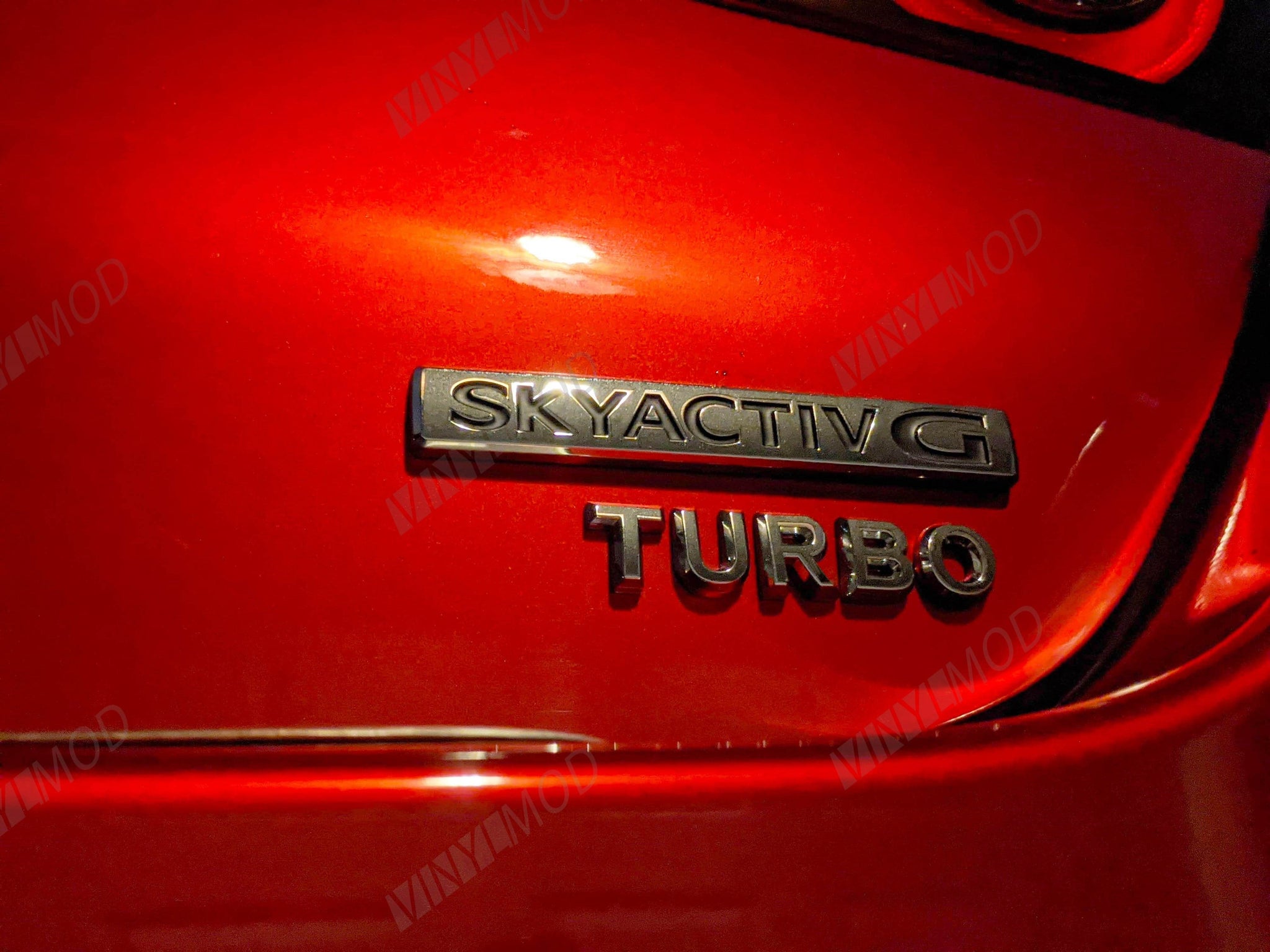 2019+ (4th Gen) Mazda 3 - Rear Turbo Emblem VinylMod Overlays